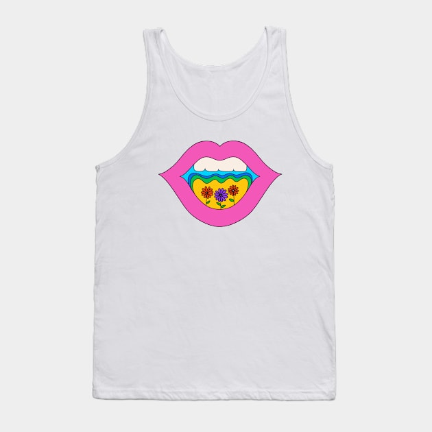 Just Smile Tank Top by Shrutillusion